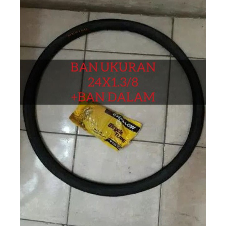 Terbaru✬ BDPL0 ban kursi roda luar + dalam (24x1.3/8+ban dalam) N86 ➝Serba Murah