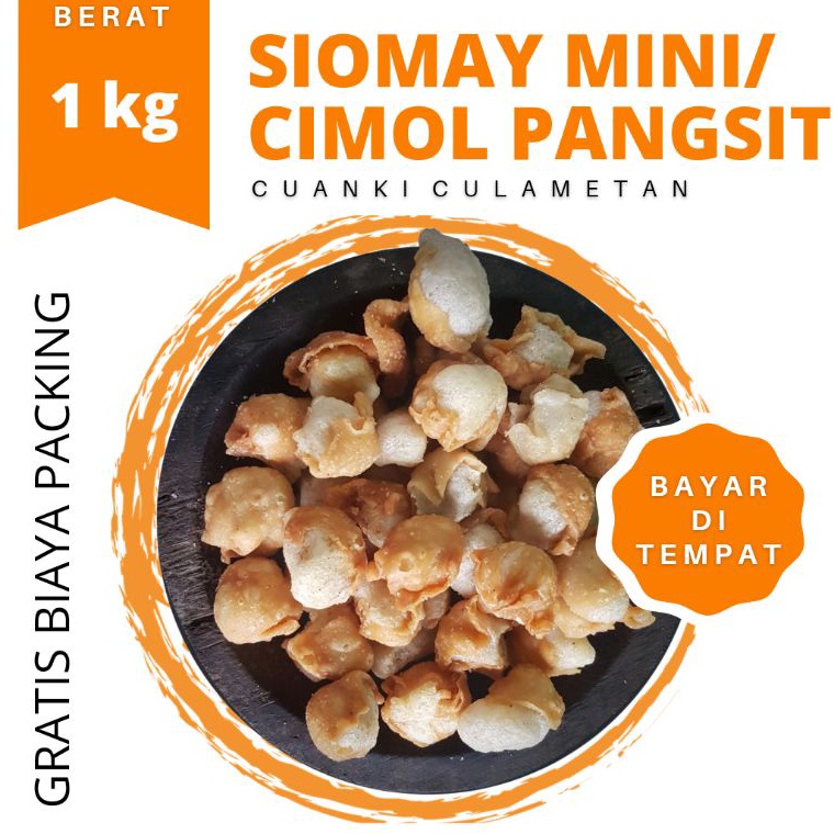 

Ready stock Siomay Mini 1 Kg, Gurilem, Cimol Pangsit, Toping Seblak, Baso Aci, Cuanki 80