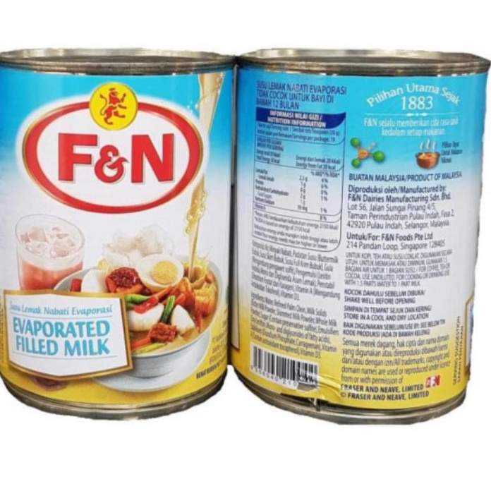 

❄️ READY STOK ❄️ Susu evaporasi FN f&n / evaporated milk FN 380gr