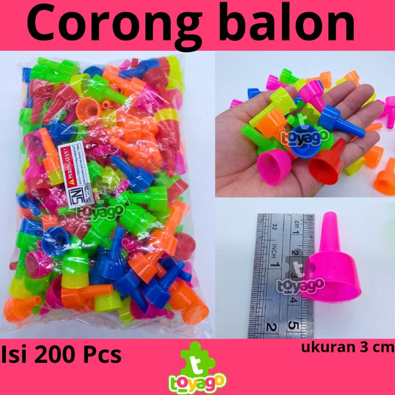 Mainan Corong Balon Air isi ±200 Pcs Grosir Murah (mainan corong @500 toyago toys)