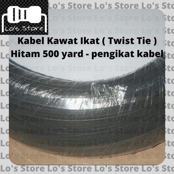 

Kabel Kawat Ikat ( Twist Tie ) 500 yard Pengikat Kabel - Hitam