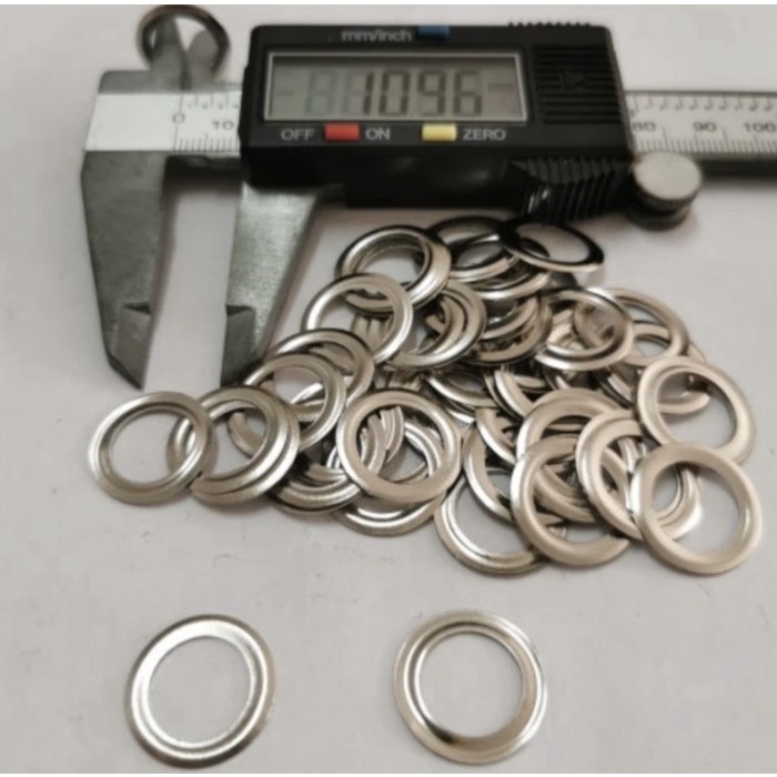 

Terlaris [10Gross] Ring Mata Ayam 24 / Pasangan Mata Ayam Banner 10Mm Nikel