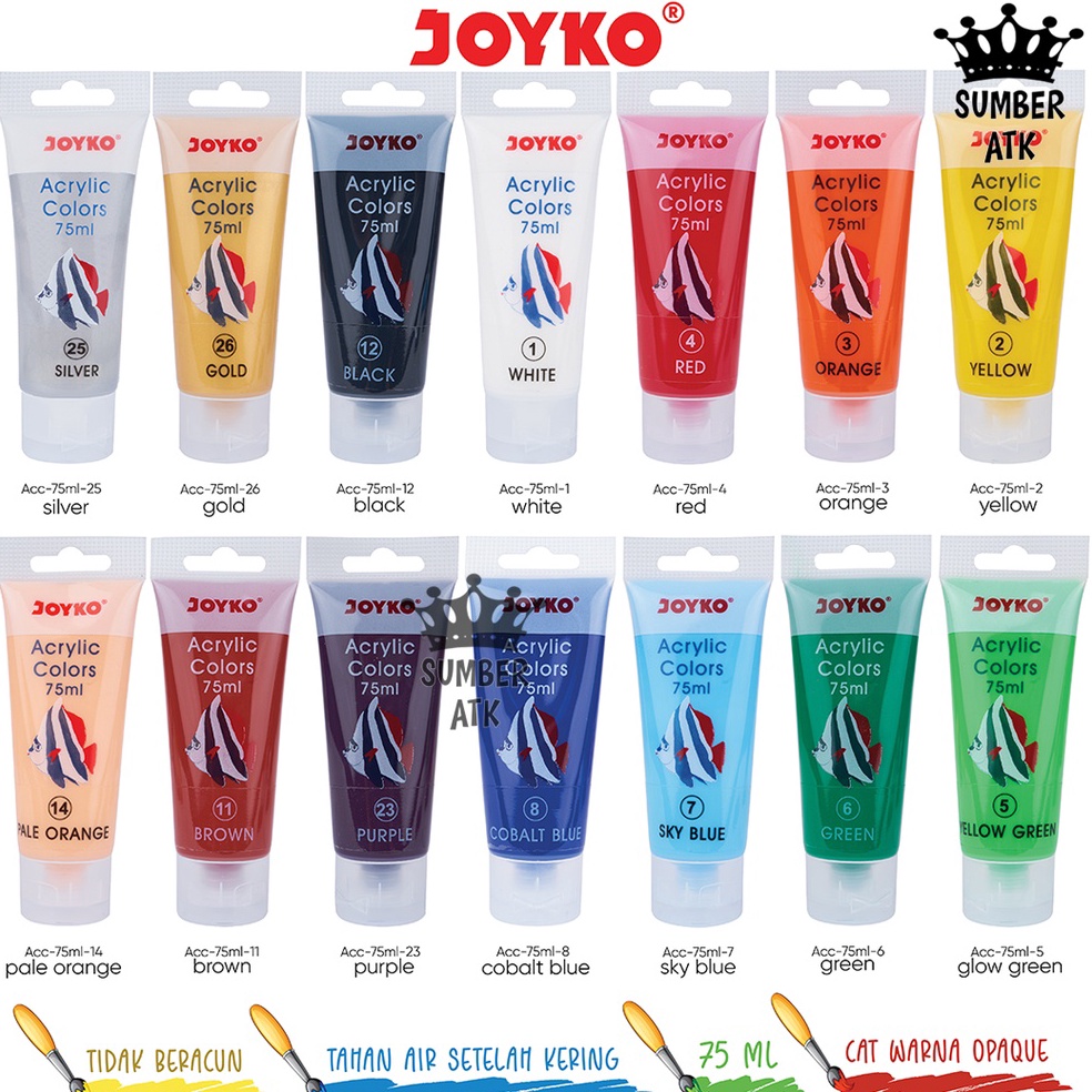 

HOT PRODUCT K37 Acrylic Color Cat Akrilik Joyko TiTi ACC-75ML ぷ