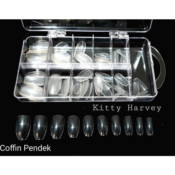 ORIGINAL% Kuku Palsu Polos Box mika 100pcs | Fake Nail | Nail Art