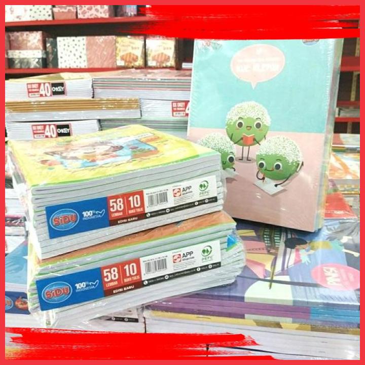 

(SJB) BUKU TULIS KWARTO SIDU 58 LEMBAR 16X21 CM PAK - 10 BUKU