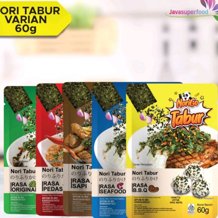 

[KODE PRODUK NVBQY7051] NORI TABUR ORIGINAL/PEDAS 60 GR JAVA SUPER FOOD
