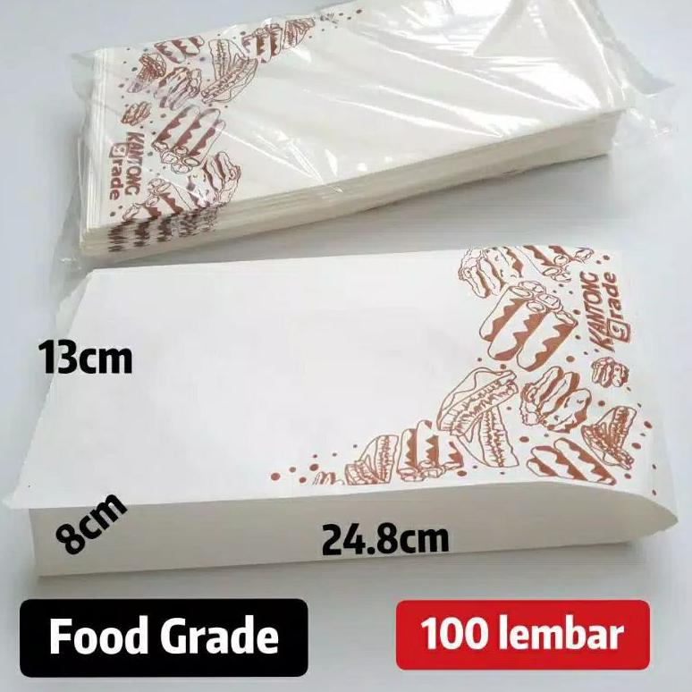 

Diskon Kantong Kertas Paper Bag Warna Putih Food Grade Roti Kue Medium