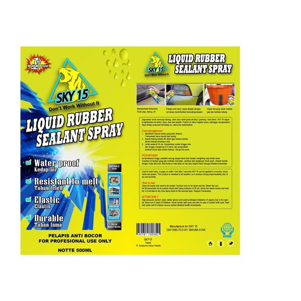Trending Semprotan Cairan Anti Bocor Rembes Water Proof Sky 15  Liquid Rubber Sealant Spray 500Ml J2