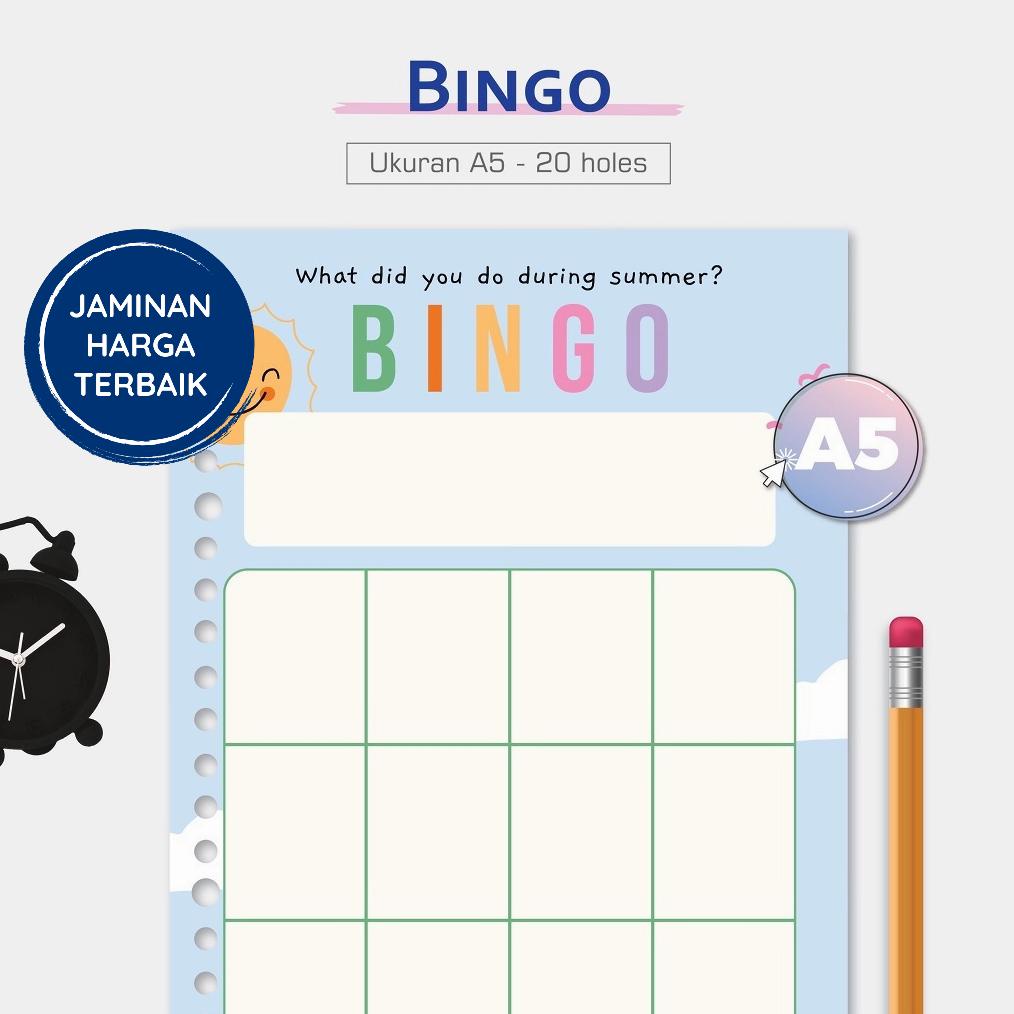

Bukuqu Loose leaf A5 - NL267 Bingo - Stationery - Bookpaper - Kertas Binder