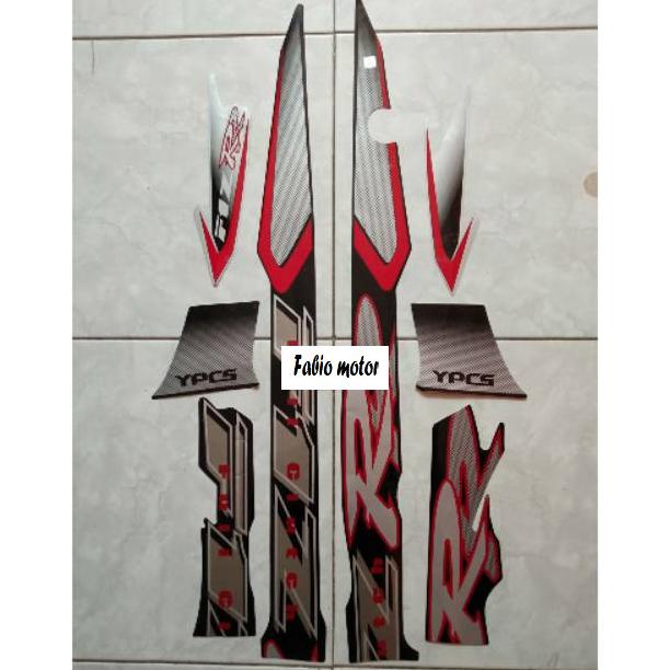 Striping yamaha fiz r 2002 hitam silver