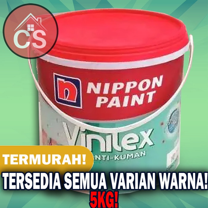 Nippon Vinilex Silver - ION 5kg warna ready Cat Tembok Anti Kuman