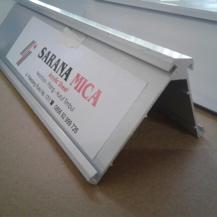 Terlaris Name Plate / Papan Nama Meja / Name Desk Stainless / Stenlis