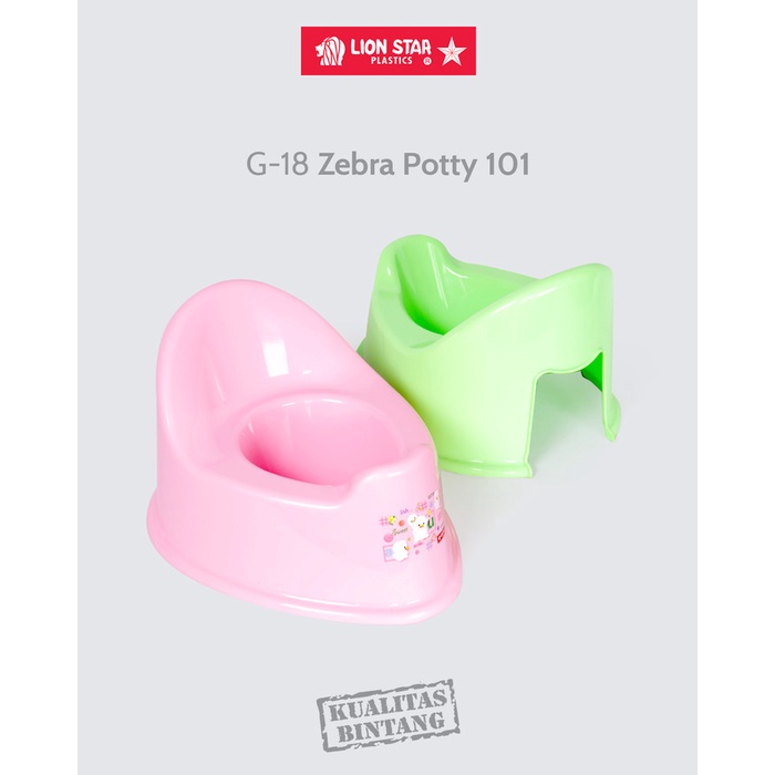 GRATIS ONGKIR Lion Star G-18 Zebra Potty 101 Pispot Bayi Tempat Pup Toilet Training