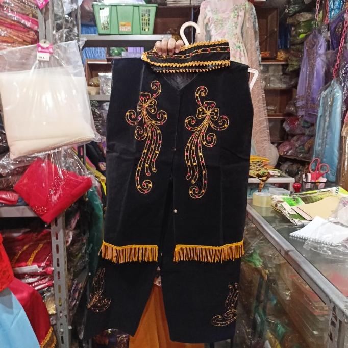 New Pakaian Dayak Anak Tk - Baju Adat Kalimantan - Merah, Cewe Tk Stok Terbatas