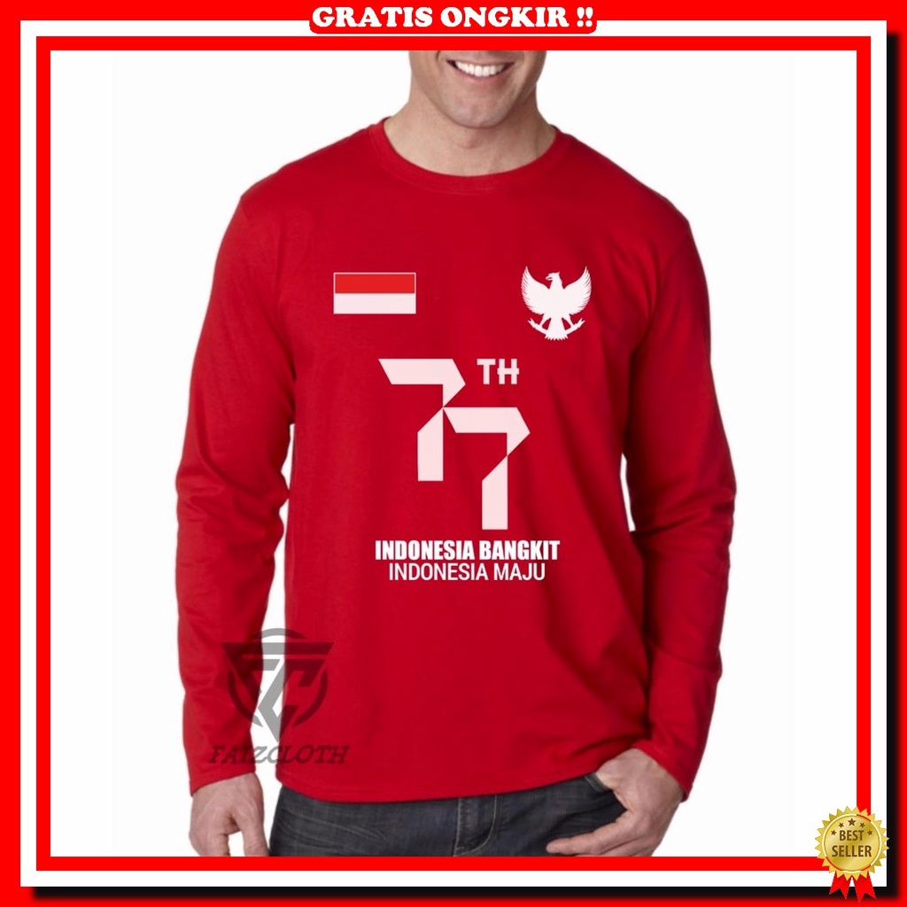 Kaos Baju Anak Animasi Hut Ri Kemerdekaan Lengan Panjang Free Nama Kaos Kemerdekaan 77 / Baju Kaos K