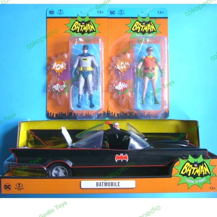 Mcfarlane Batman Robin Batmobile classic TV series 1966 retro DC 66
