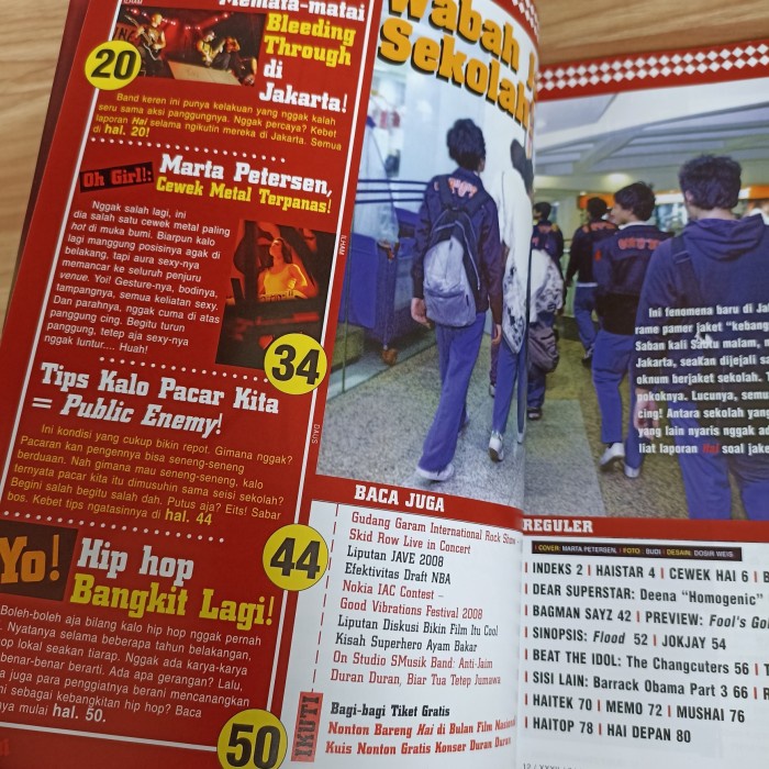 

MAJALAH HAI NO.12/2008 - JAKET SEKOLAH MEWABAH