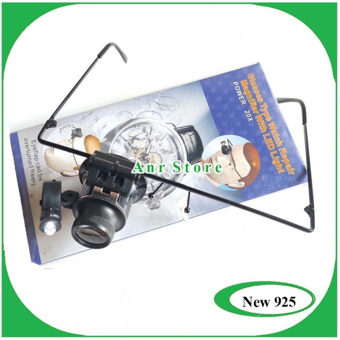 

Eye loop 20X LED Kaca Pembesar Alat Servis Jam Tangan Elektronik