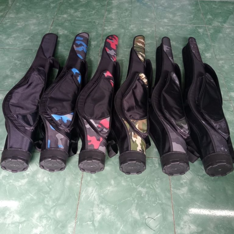 TERBAIK|| Tas joran | Bag fishing | Tas pancing untuk joran + reel warna hitam kombinasi