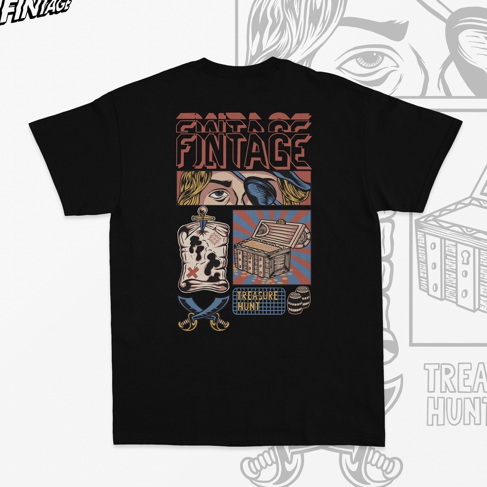Stok Terbatas Fintage Tees | The Treasure Hunt | No Box