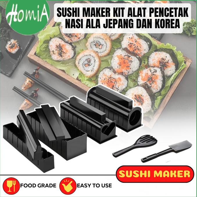 Sushi Maker Kit Alat Cetakan Kimbab Pencetak Nasi Makanan Jepang Korea