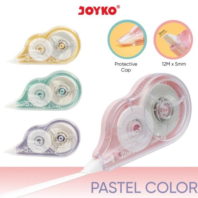 

PITA KOREKSI CORRECTION TAPE JOYKO CT-522PTL PASTEL COLOR