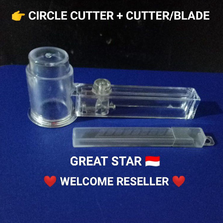 

❤[PROMO ⚡ALE!!!]❤ CIRCLE CUTTER 4CM+FREE isi Cutter 1 pak (TANPA PACKING)