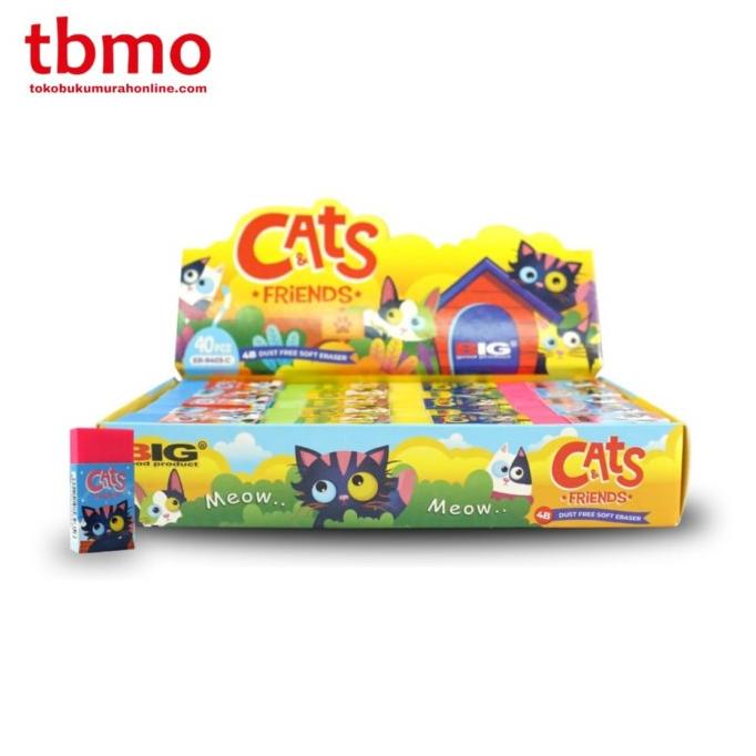 

TBMO PENGHAPUS B-40 9403-CAT FRIENDS COLOR BIG PACK ISI 40 / ERASER