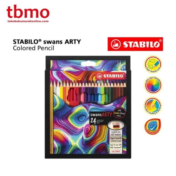 

TBMO STABILO ARTY COLOR PENCIL 24C SHU / PENSIL WARNA ISI 24