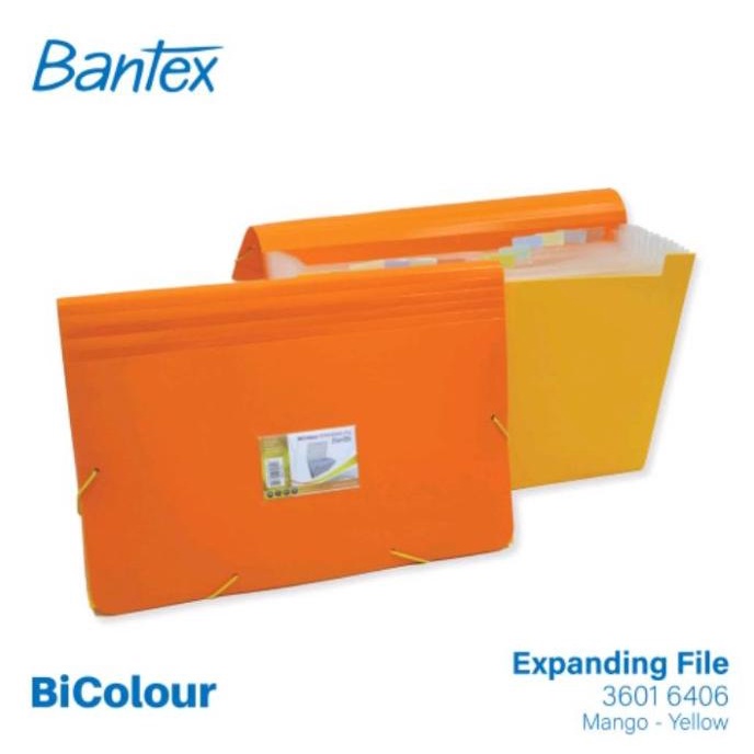 

Bantex BICOLOUR Expanding File Folio 12 Pocket 3601 6406