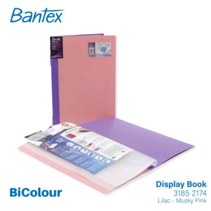 

Bantex BICOLOUR Display Book Folio 40 Pocket 3185 2174