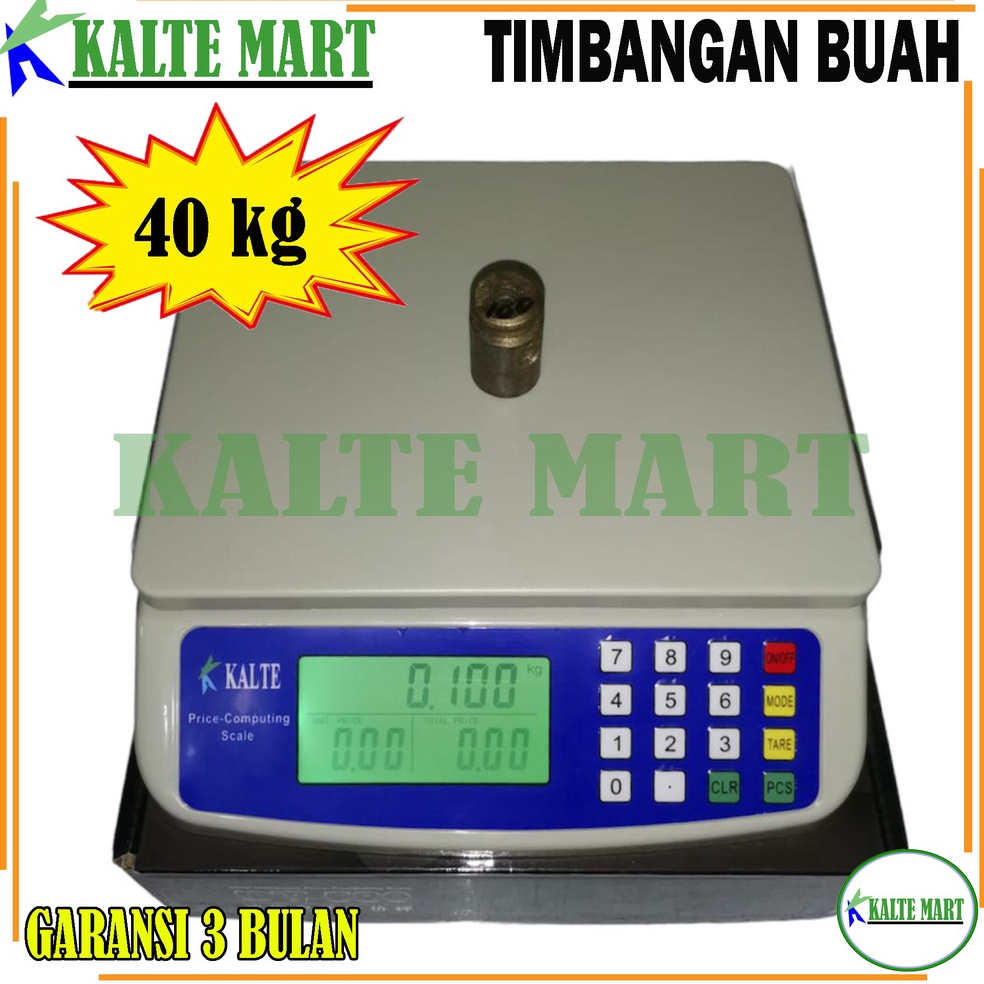 ⇺ Timbangan Digital Computing Scale 30kg/40Kg Timbangan Digital buah 40Kg Timbangan sayur Digital ➜