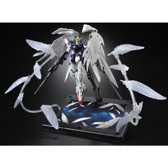 MG Wing Gundam Zewo EW Custom Seraphim Effect Feather Stand Base 1/100