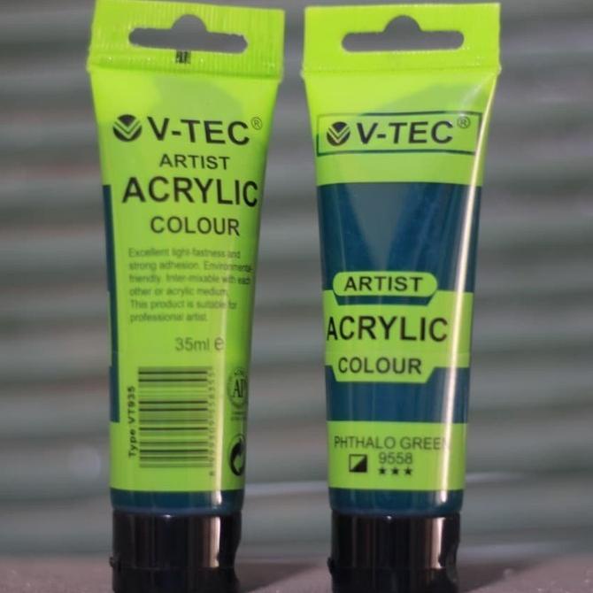 

CAT AKRILIK / ACRYLIC COLOUR 35 ML PHTHALO GREEN V-TEC