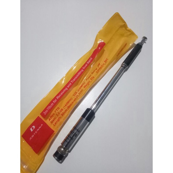 Produk Premium.. ANTENA SUPER STICK DUAL BAND D ANTENNA ARH-770 - D ANTENNA ARH770 - BNC - ICOM - AL