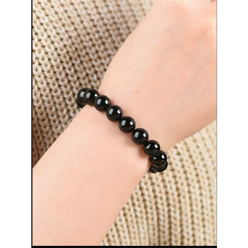 Gelang Batu Giok Jade Hitam