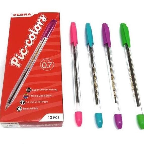 

BOLPEN PICCOLORS SEMI GEL 0.7 MM HITAM ZEBRA / PACK