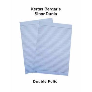 

DOUBLE FOLIO GARIS SINAR DUNIA @10 LEMBAR