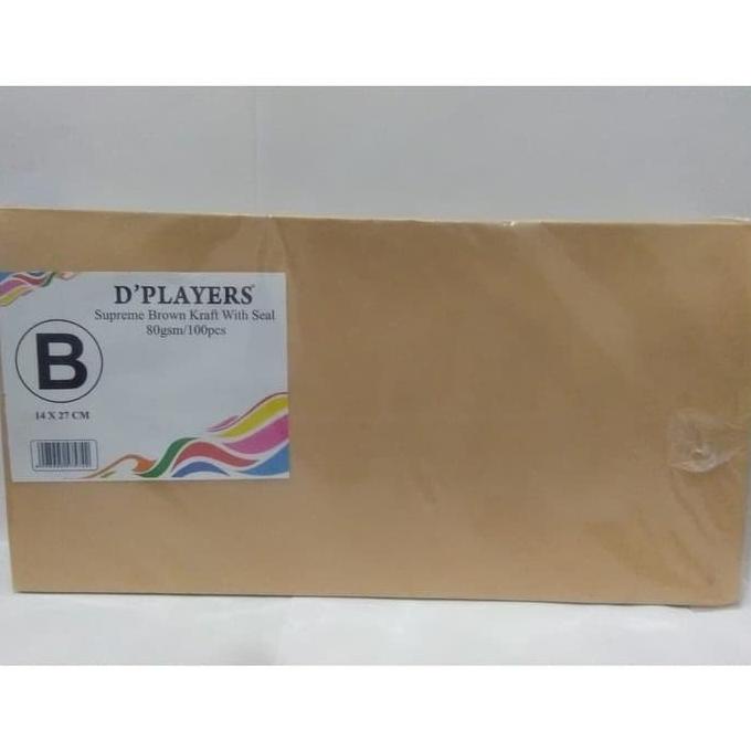 

AMPLOP COKLAT DPLAYERS + LEM B ISI 100