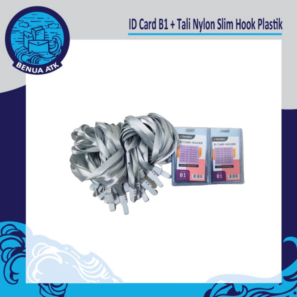 

Ready Stock.. Bundling ID Card B1 + Tali Nylon Slim Hook Plastik [CBT-NYLK] GM7