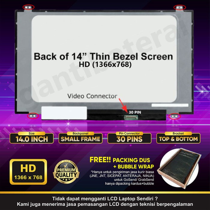 LED LCD Laptop Hp 14-CM 14-CM0095AU 14-CM0091AU 14.0 inch slim