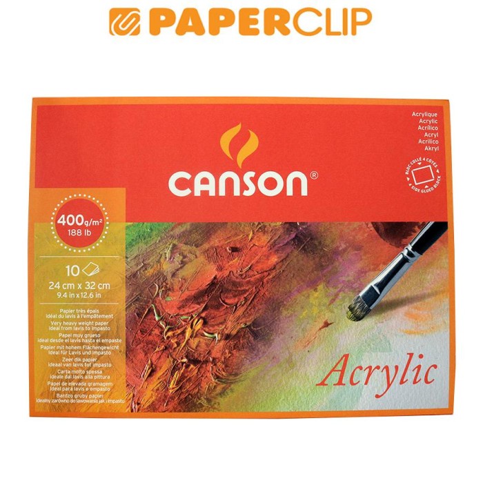 

Terlaris Acrylic Paper Pad Canson 200807408 400G 10S