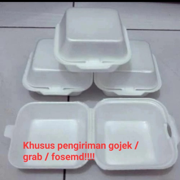 

Terlaris Sterofom Burger Isi 200Pcs Serofom Hb Sterofom Sakura Gabus Makan