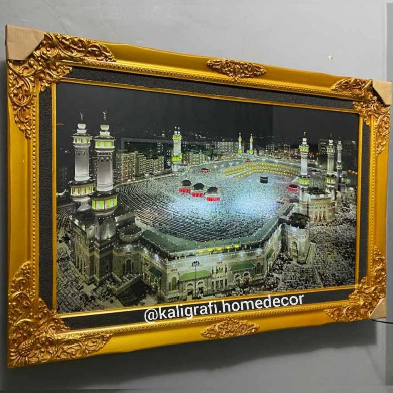 JUMBO KABAH LAMPU MUROTAL Al-QUR'AN LAMPU BELGEA Hiasan Dinding Dekorasi Islami