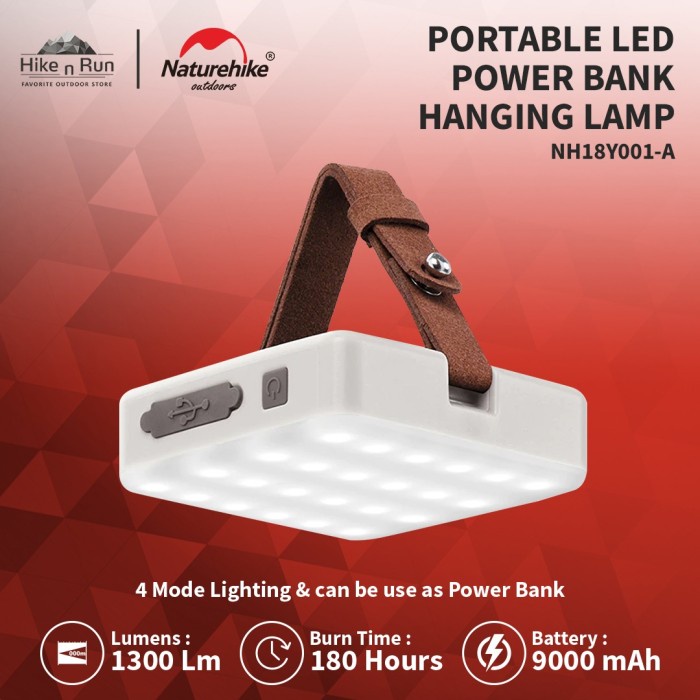 Terlaris Lampu Outdoor Naturehike Nh18Y001-A Rechargeable Camping Light