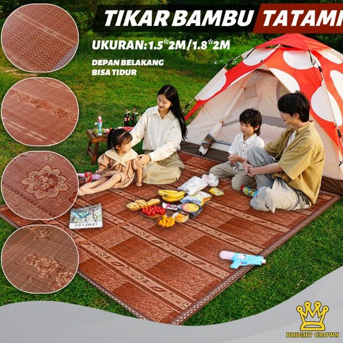 Tikar Bambu TATAMI / TIkar Lipat Bambu Tatami Ukuran 180 x 200cm