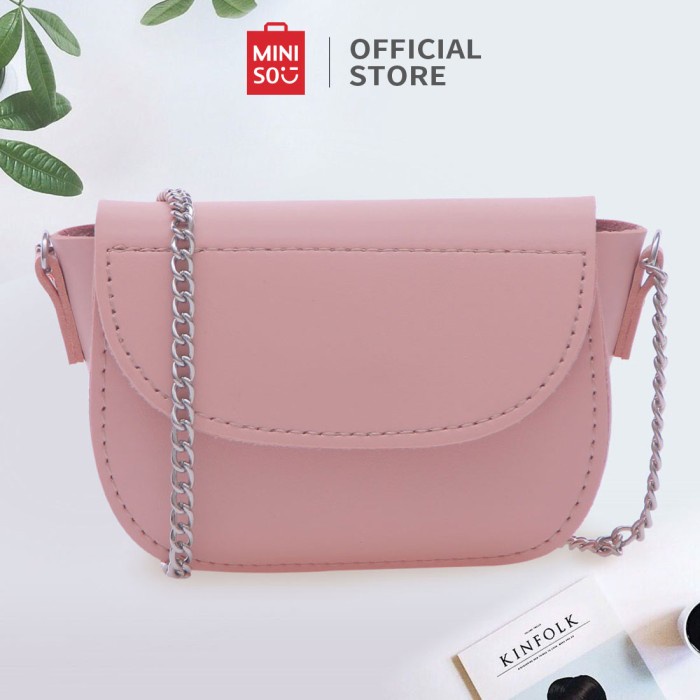 Miniso Tas Selempang Lipstik Rantai Wanita Sling Bag Lipstick Kecil