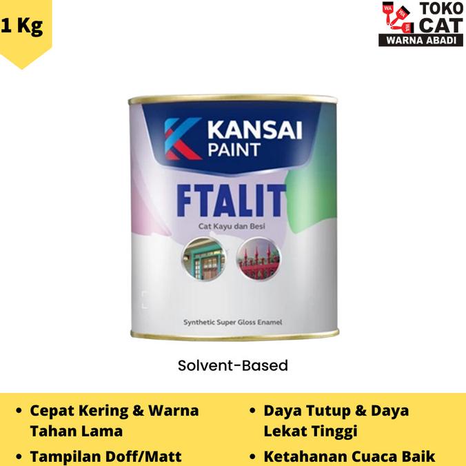 Cat Minyak Ftalit Warna Hitam Doff 544 dan Putih Doff 559