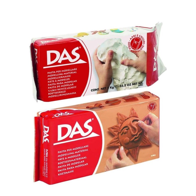 

DAS Modelling Clay / Tanah Liat 1 kg White / Terracotta