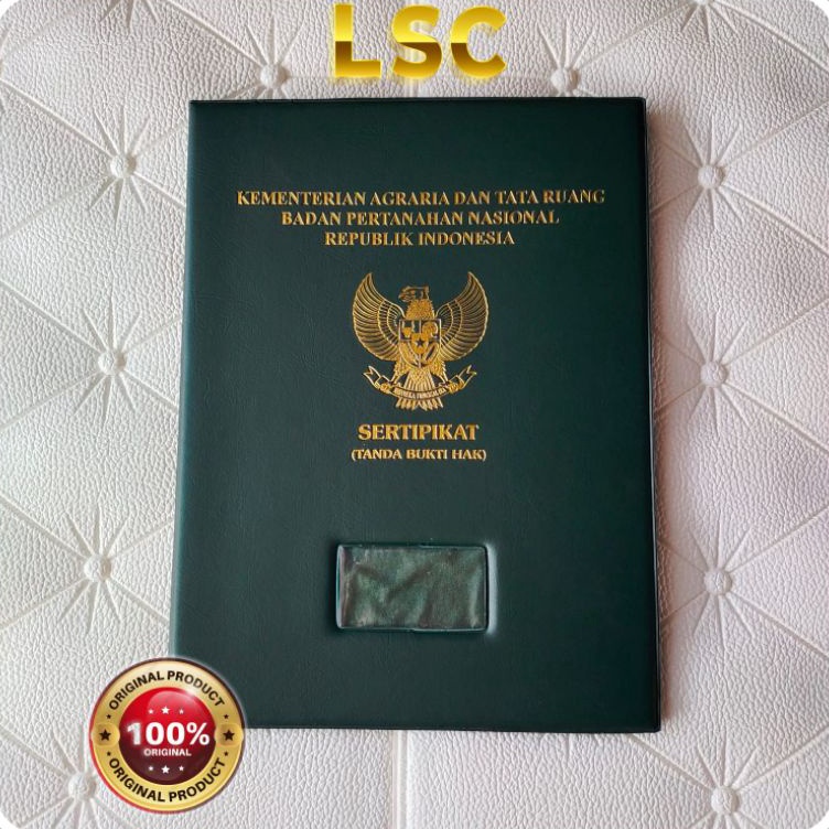 

>D2289) ⭐⭐⭐⭐⭐ Map Sampul Sertipikat Tanah BPN Hard Cover Emboss Foil map sampul sertifikat